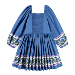 Ciris Långärmad Klänning Mystic Blue>Molo Best