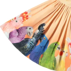 Cissa Short-Sleeved Dress Rainbow Parrots>Molo Sale
