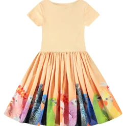 Cissa Short-Sleeved Dress Rainbow Parrots><noscript><img width=