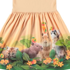 Cissa Short-Sleeved Dress Jungle Games>Molo Hot