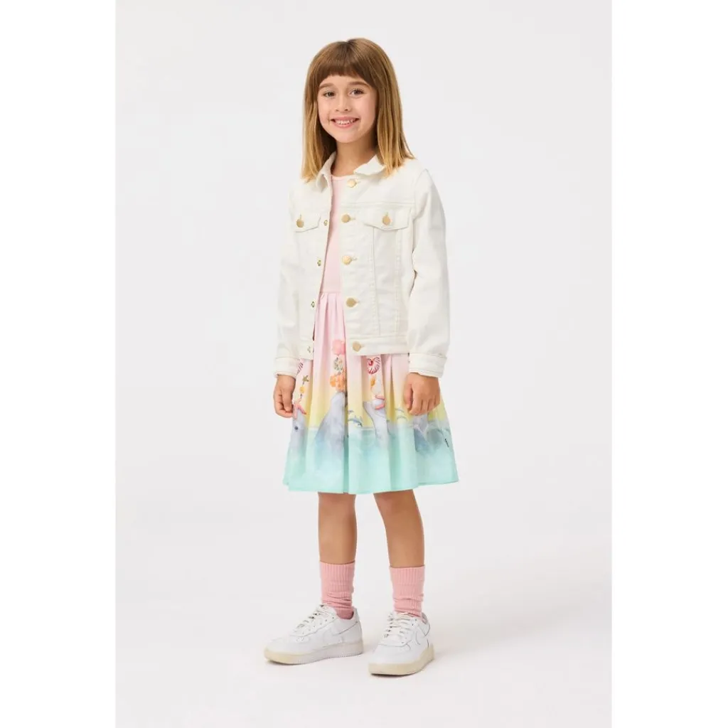 Cissa Short-Sleeved Dress Wave Jumping>Molo