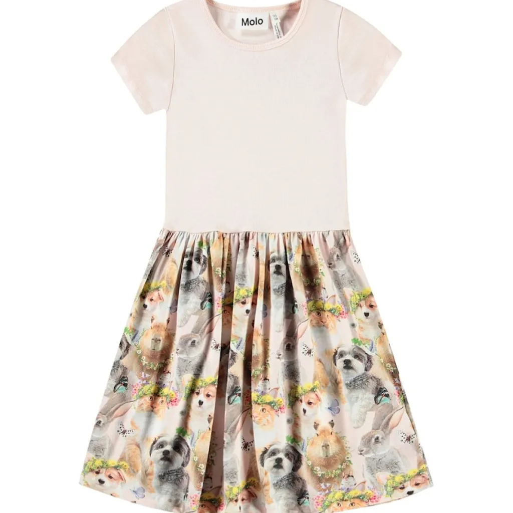 Cissa Short-Sleeved Dress Festival Friends>Molo Outlet
