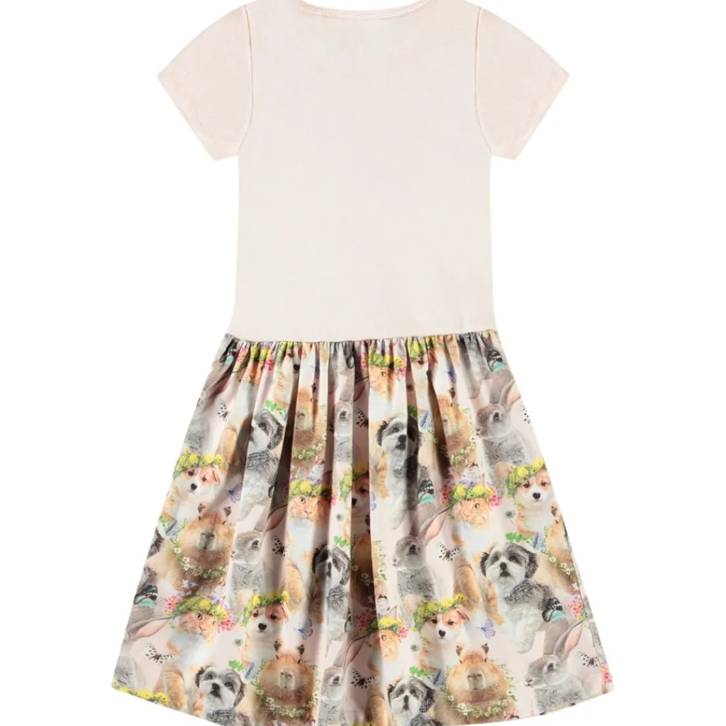 Cissa Short-Sleeved Dress Festival Friends>Molo Outlet