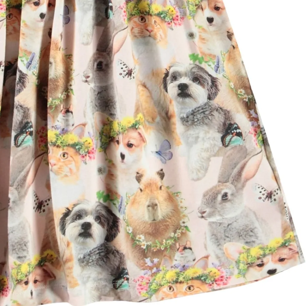 Cissa Short-Sleeved Dress Festival Friends>Molo Outlet