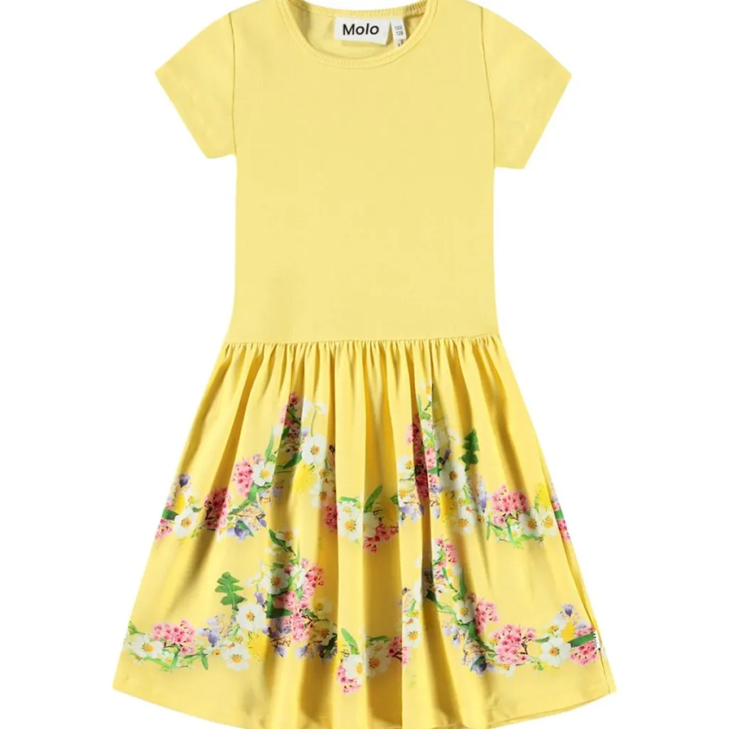 Cissa Short-Sleeved Dress Garlands>Molo Online