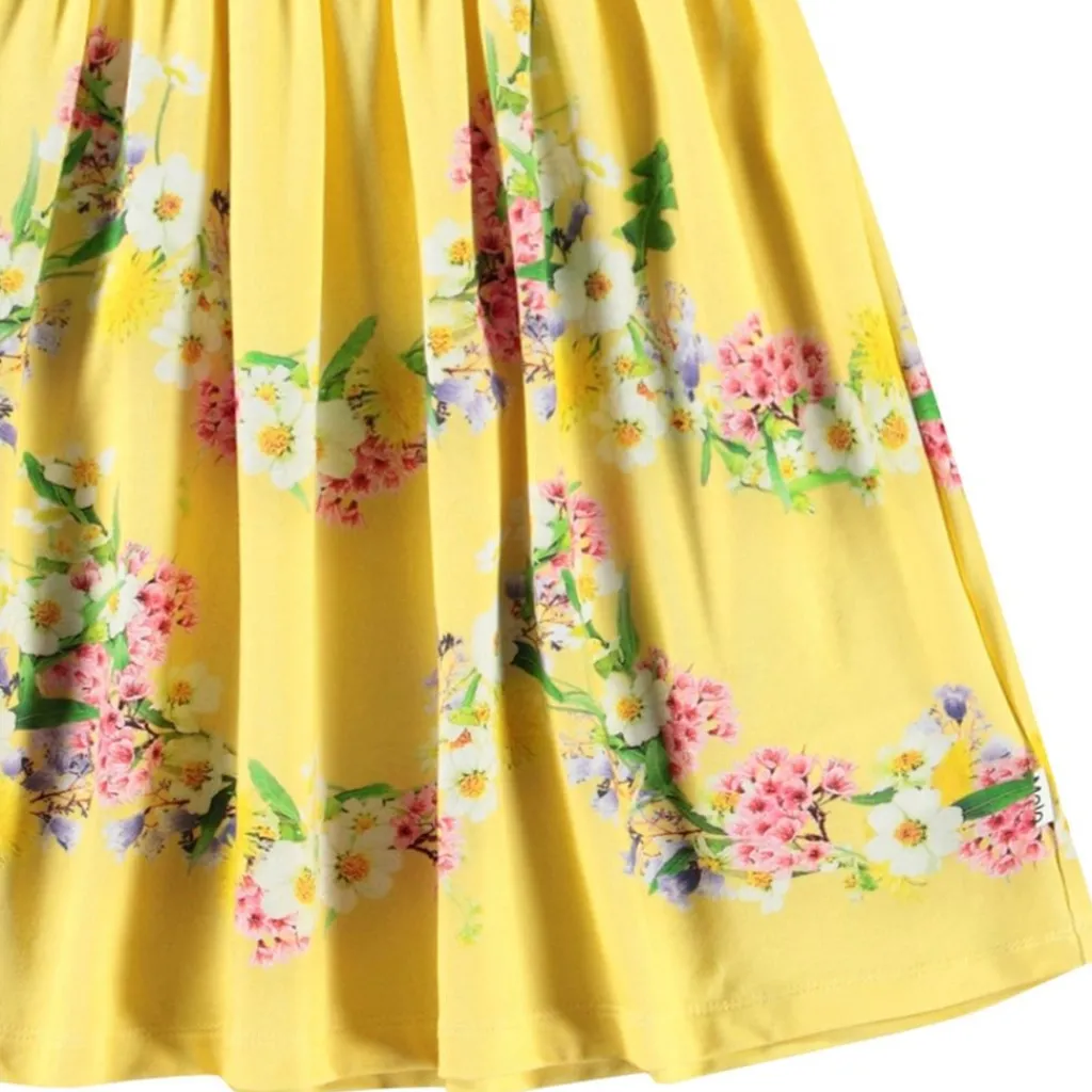 Cissa Short-Sleeved Dress Garlands>Molo Online
