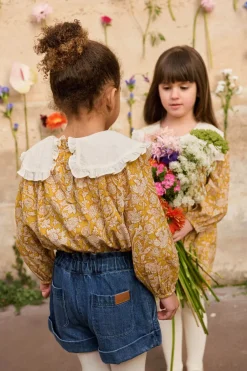 Clea Vävd Blus Honey Mountain Avens><noscript><img width=