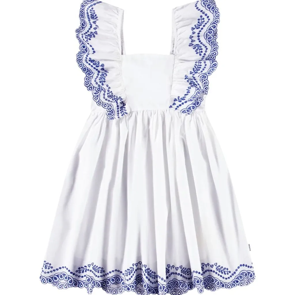 Clementine Short-Sleeved Dress Crisp White>Molo Best