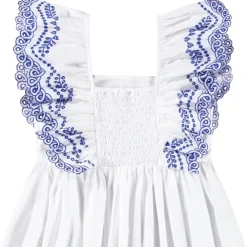 Clementine Short-Sleeved Dress Crisp White><noscript><img width=