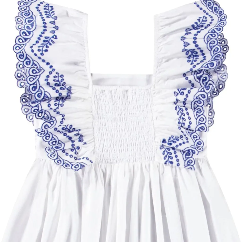 Clementine Short-Sleeved Dress Crisp White>Molo Best
