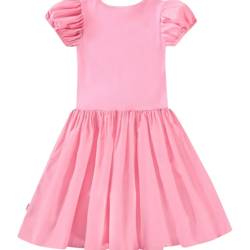 Cleopatra Short Sleeve Dress Pink Lemonade>Molo
