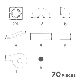 - Creative Pack Kulbana 70 Stycken Pastel Mix><noscript><img width=