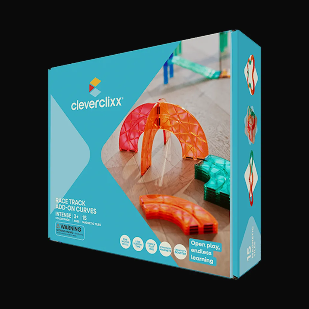 Race Track Extension Curved - Bågar 15 Delar Multi>Cleverclixx Outlet