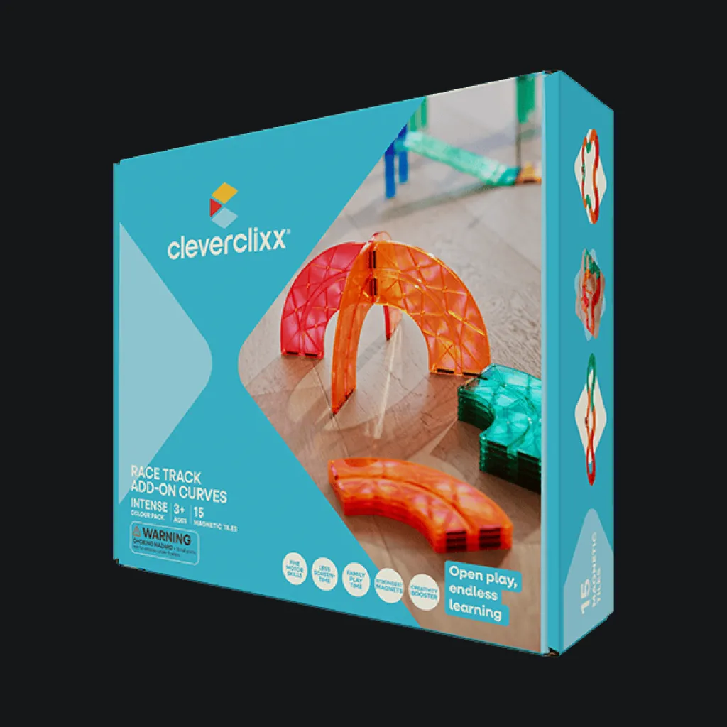 Race Track Extension Curved - Bågar 15 Delar Multi>Cleverclixx Outlet