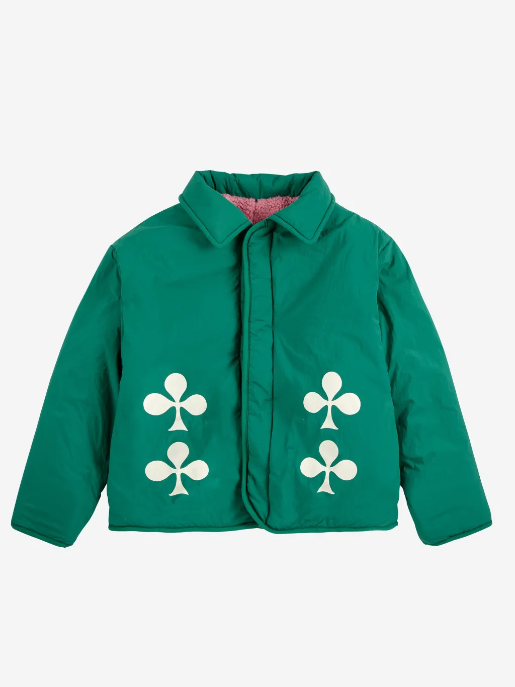 Clover Vändbar Jacka I Fårskinn Green>Bobo Choses Sale