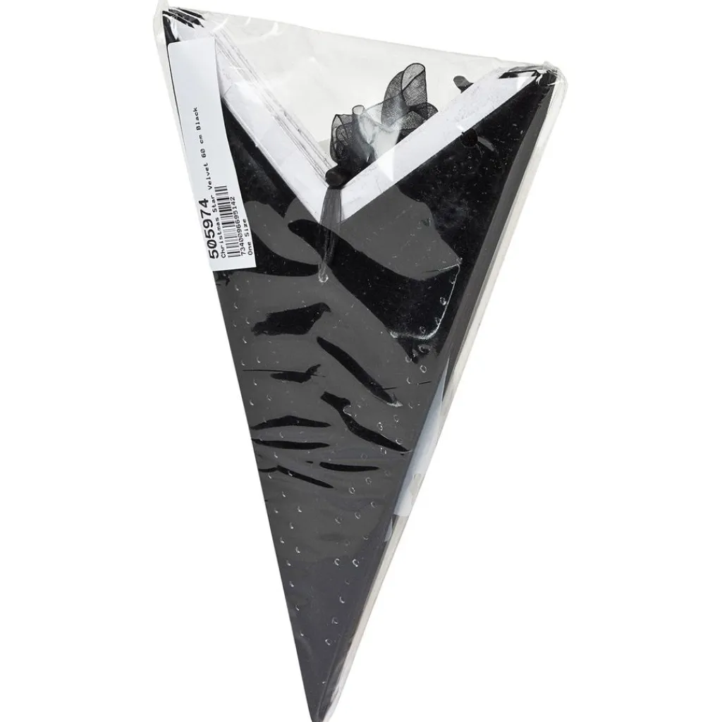 60cm Sammets Julstjärna Svart>Christmas Kids Online