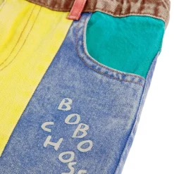 Color Block Byxor I Denim Multicolor><noscript><img width=