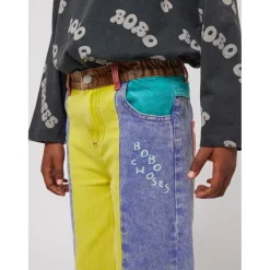 Color Block Byxor I Denim Multicolor><noscript><img width=