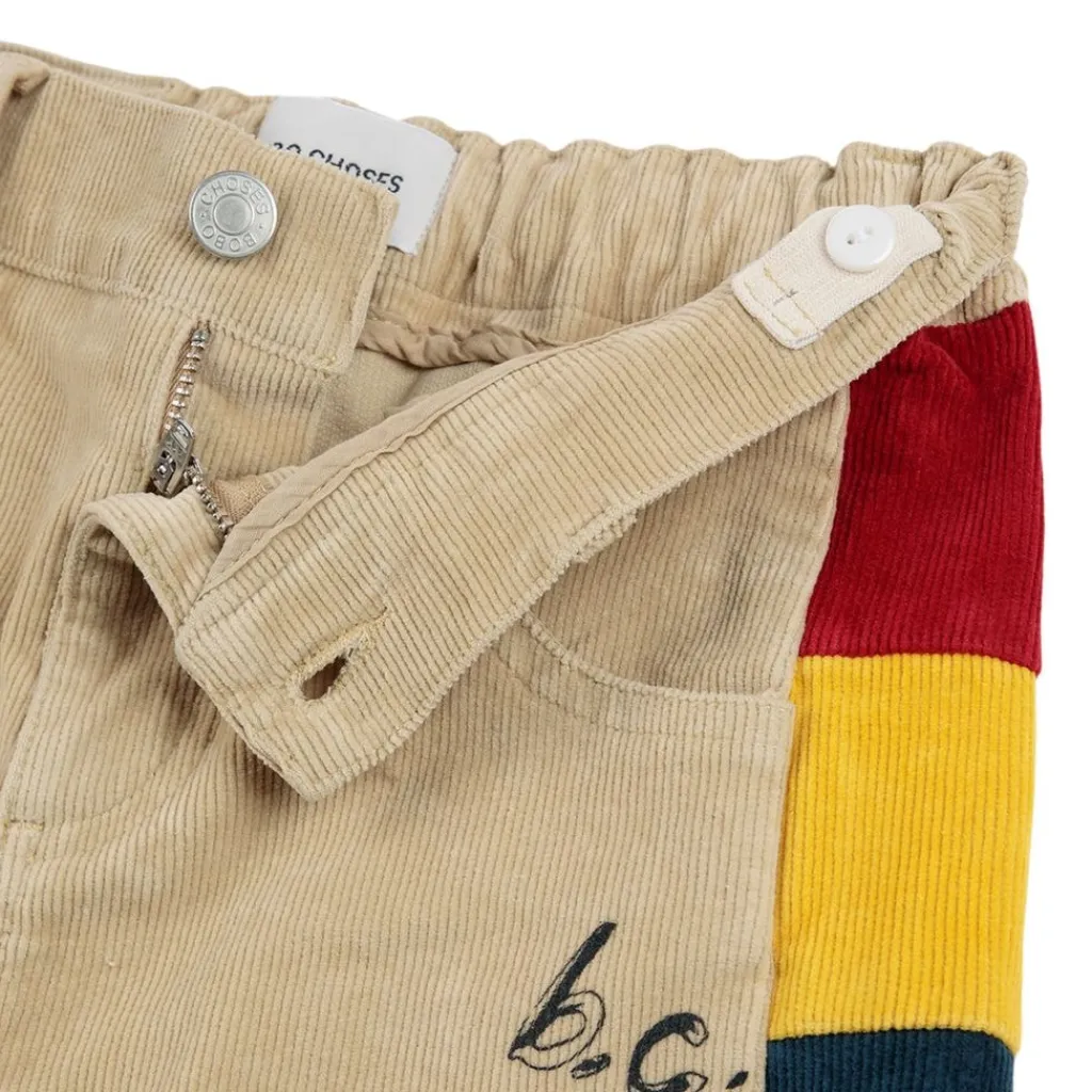 Color Block Corduroy Byxor Multicolor>Bobo Choses Discount