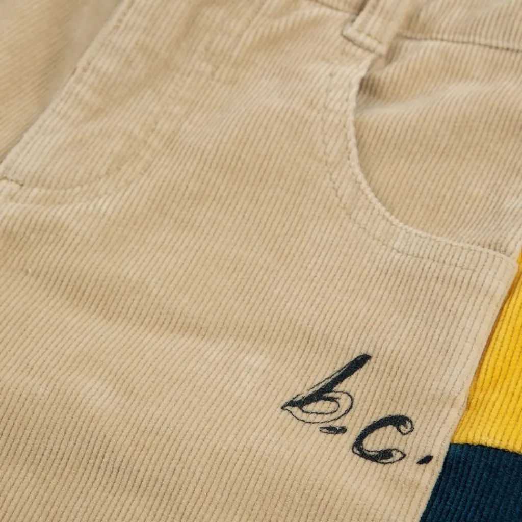 Color Block Corduroy Byxor Multicolor>Bobo Choses Discount