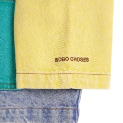 Color Block Jeansjacka Multicolor><noscript><img width=