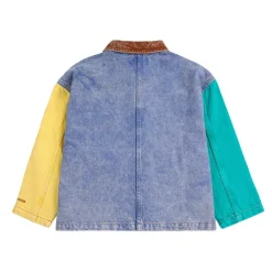 Color Block Jeansjacka Multicolor><noscript><img width=