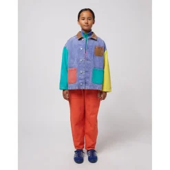 Color Block Jeansjacka Multicolor><noscript><img width=