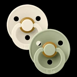 Colour 2-pack Runda Latexnappar Ivory Sage>BIBS Sale