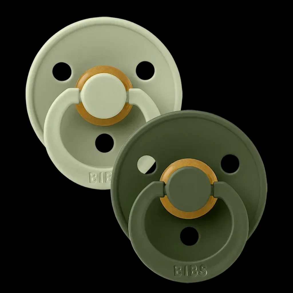 Colour 2-pack Runda Latexnappar Sage Hunter Green>BIBS Discount