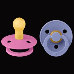 Colour 2-pack Runda Latexnappar Bubbelgum Peri>BIBS Best