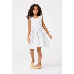 Cortney Short-Sleeved Dress Crisp White><noscript><img width=