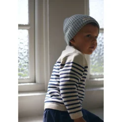 Cotton Knitted Classic Beanie Dusty Blue>Copenhagen Colors Best