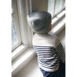 Cotton Knitted Classic Beanie Dusty Blue><noscript><img width=