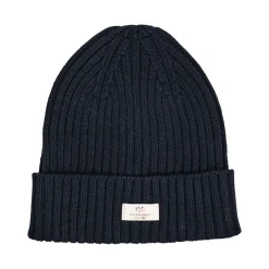 Cotton Knitted Classic Beanie Navy>Copenhagen Colors Clearance