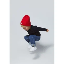 Cotton Knitted Classic Beanie Red>Copenhagen Colors Best