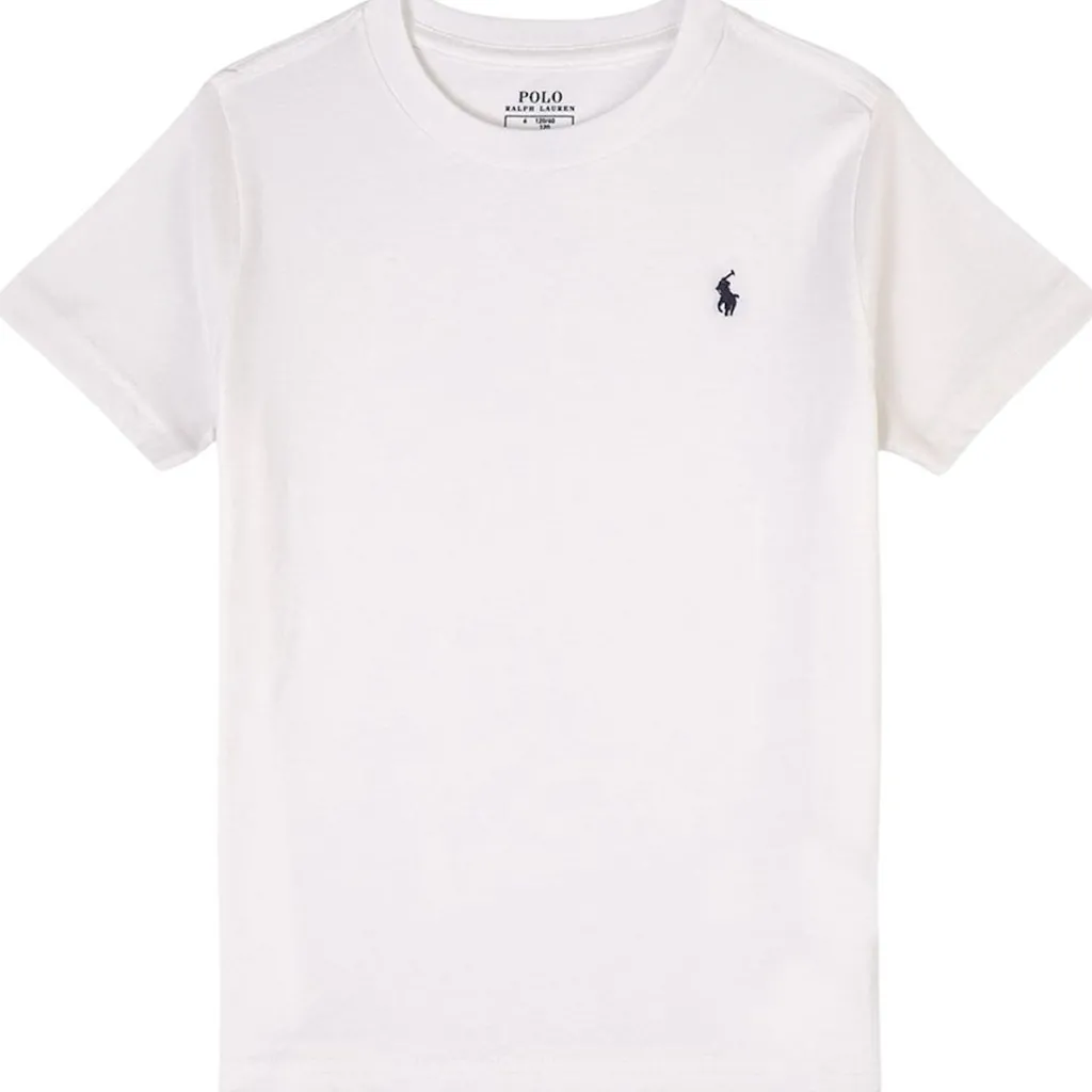 Crewneck Top I Bomullsjersey White>Ralph Lauren