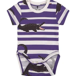 Crocodiles Baby Body Lila>Mini Rodini