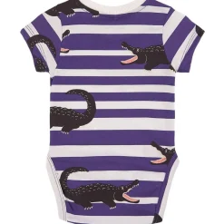 Crocodiles Baby Body Lila><noscript><img width=