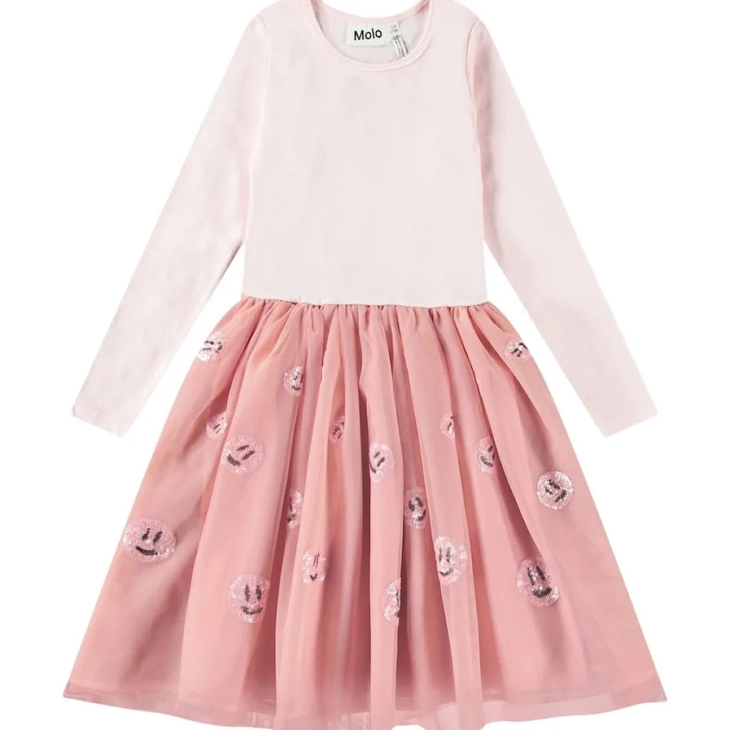 Cyrus Long-Sleeved Dress Charlotte Pink>Molo Discount