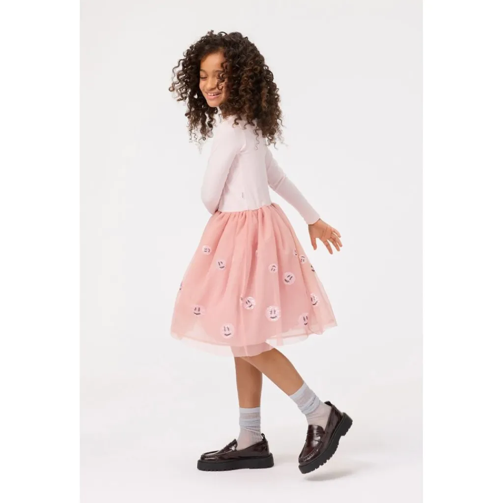 Cyrus Long-Sleeved Dress Charlotte Pink>Molo Discount