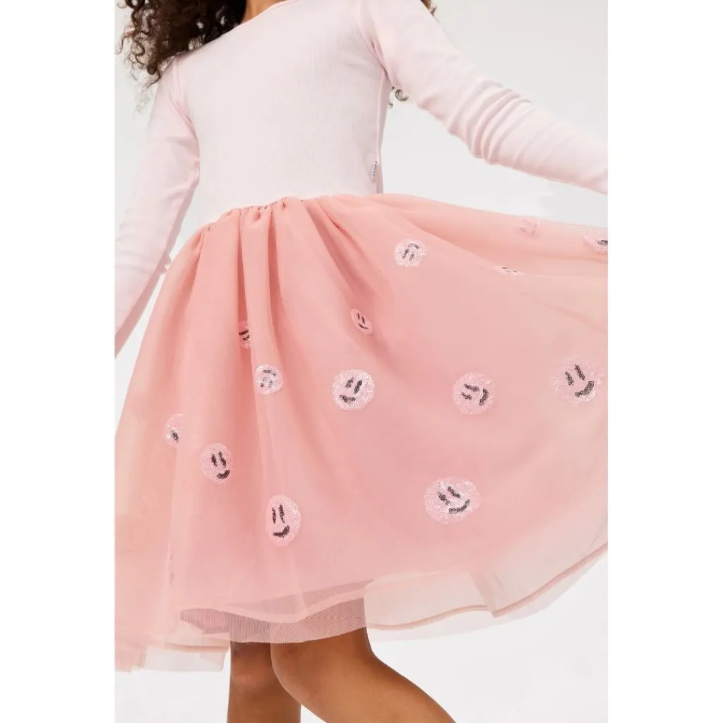 Cyrus Long-Sleeved Dress Charlotte Pink>Molo Discount