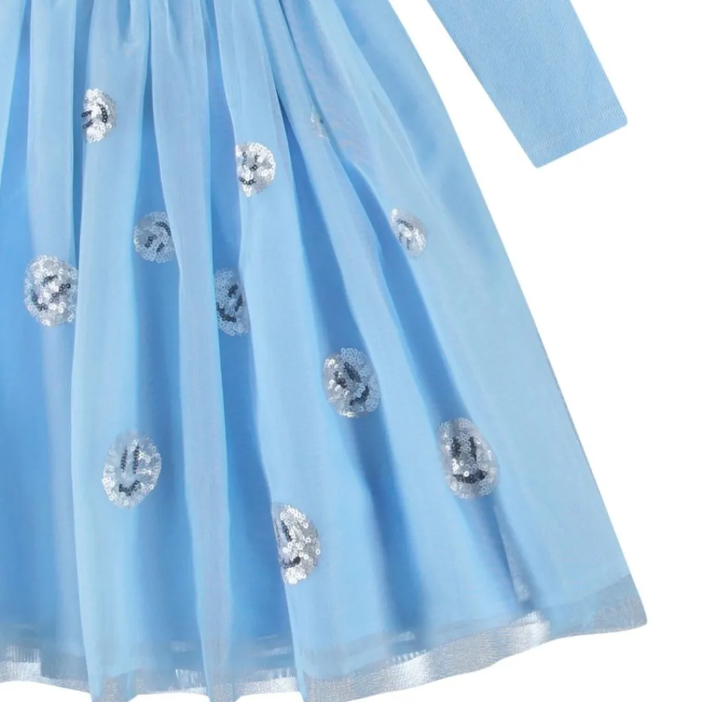 Cyrus Long-Sleeved Dress Day Sky>Molo Best