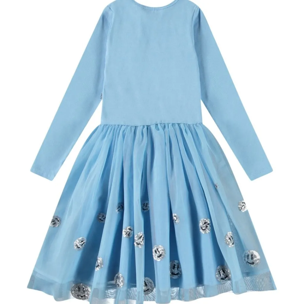 Cyrus Long-Sleeved Dress Day Sky>Molo Best