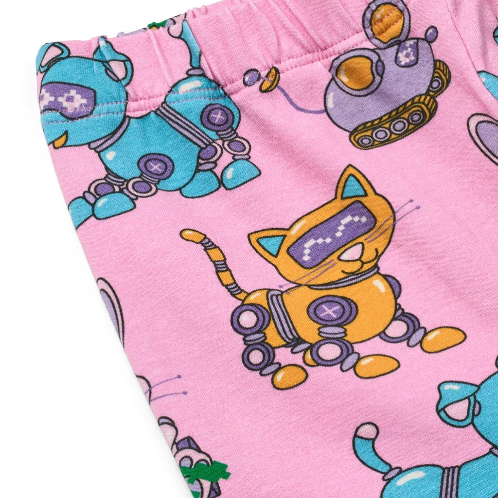 Dabinett With Robot Pets Leggings Pink Lilac>Småfolk Outlet