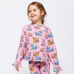 Dabinett With Robot Pets Långärmad T-shirt Pink Lilac><noscript><img width=