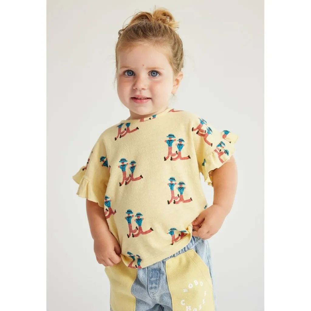 Dancing Giants Baby T-shirt Gul>Bobo Choses Best
