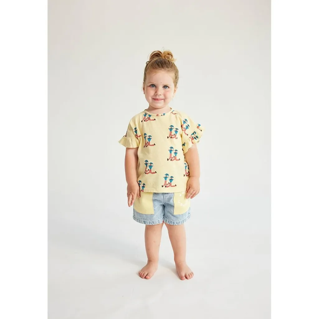 Dancing Giants Baby T-shirt Gul>Bobo Choses Best