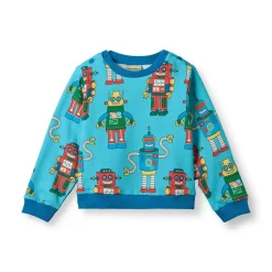 Dayton With Robots Sweatshirt Petit Four>Småfolk Best