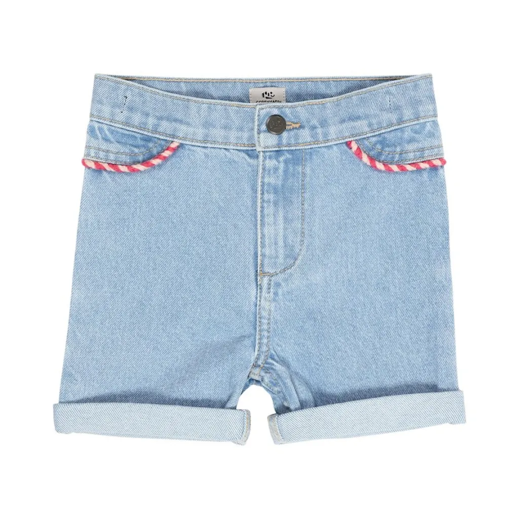 Denim Shorts Light Blue Indigo Washed>Copenhagen Colors