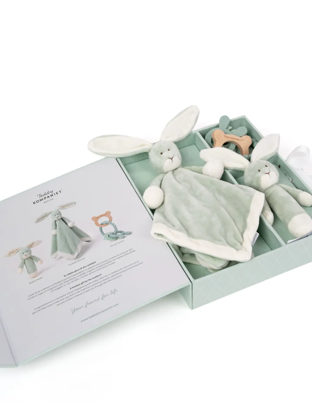 Diinglisar Presentbox Kanin Light Green>Teddykompaniet Online